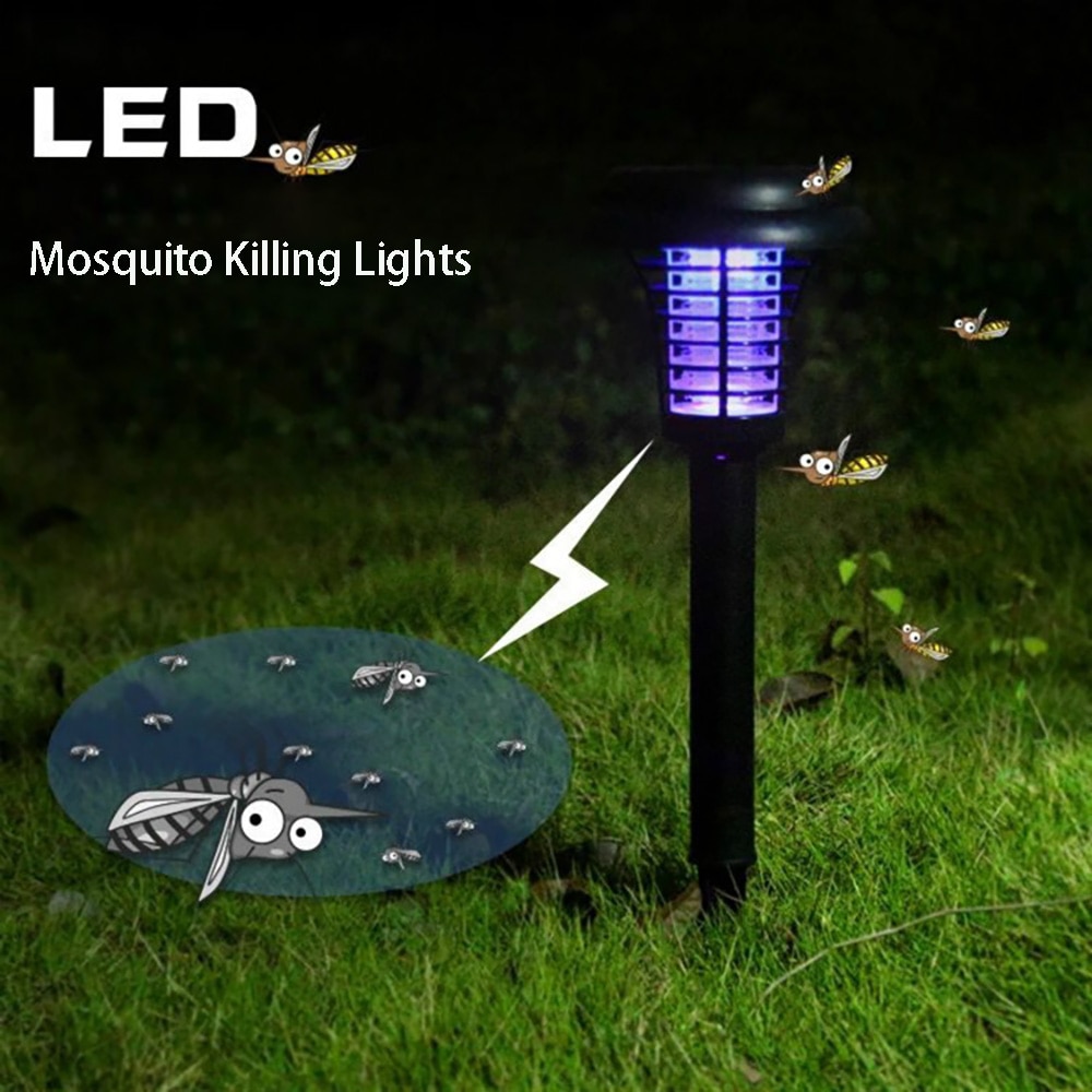 Outdoor Lawn Lamp Solar Mosquito Killer Light garden Solar Lighting Waterproof Led Spotlights Floor Light For Garden Yard Lawn